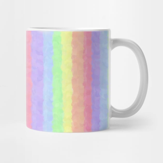 Rainbow Pastel Stripes by Trippycollage